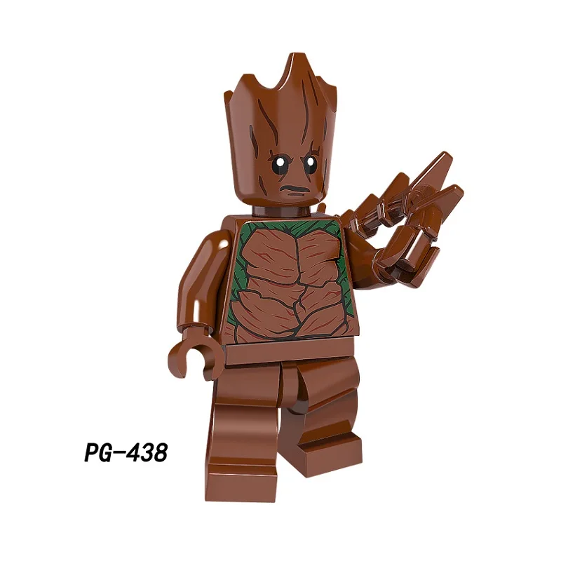 

Single sale Marvel Super Heroes Avengers Infinity War Tree Figure Building Block Brick Education For Kids Gift Toys