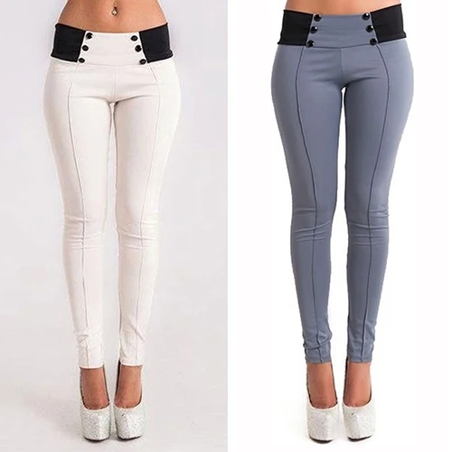 Брюки Стрейч Женские С Высокой Талией Купить