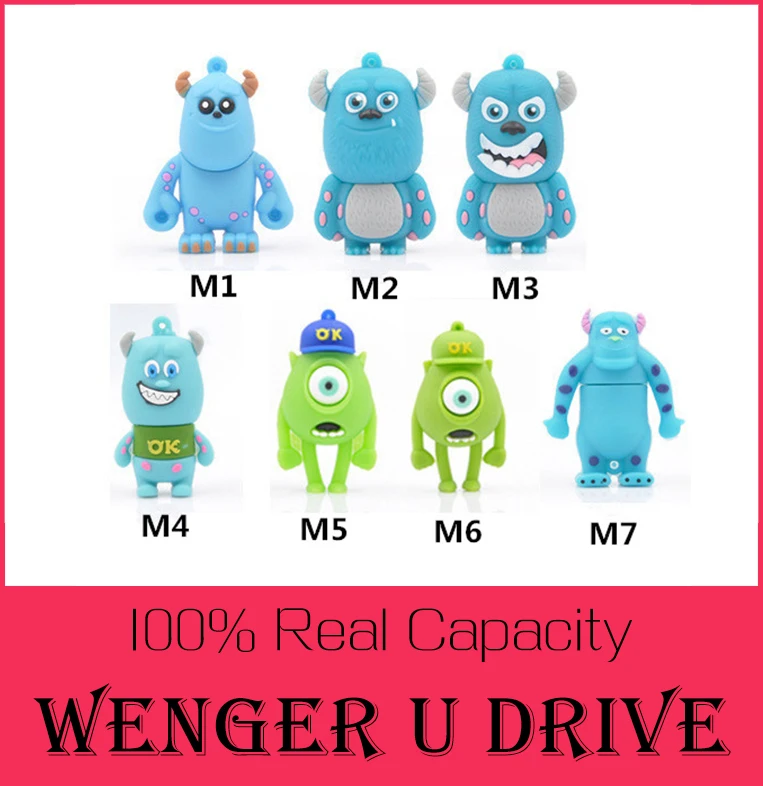 smile cow pen drive monster university 64gb u disk bulk