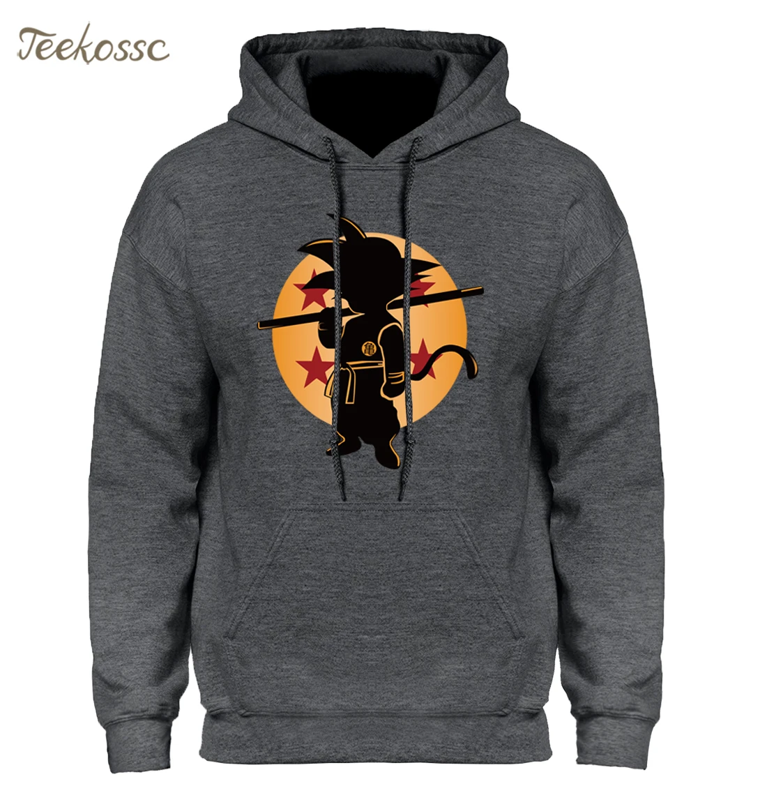 Dragon Ball Z Pocket Hoodie, мужские толстовки с капюшоном в японском стиле, мужская толстовка с капюшоном в стиле Драконий жемчуг,, Зимний пуловер, верхняя одежда с длинным рукавом