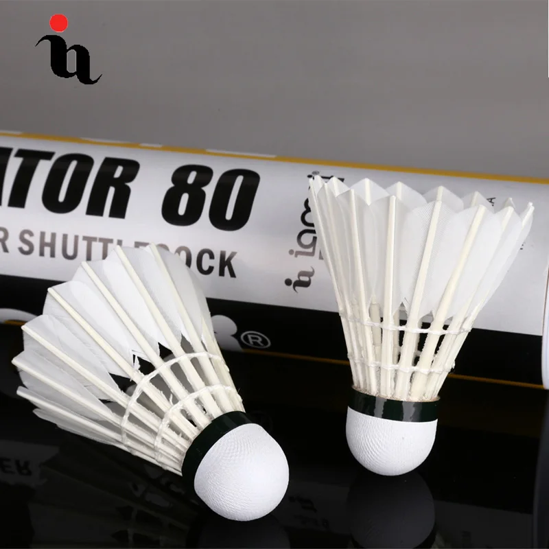 IANONI bádminton bola A80 nuevo 12 Unidades ganso Natural 1 capacitación bola alta calidad velocidad 77 caliente volantes paquete