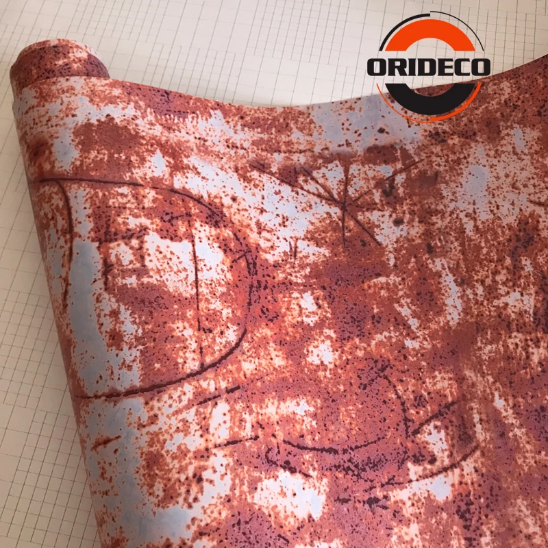 hot Sale Red Rust Camo Vinyl Wrapping 1