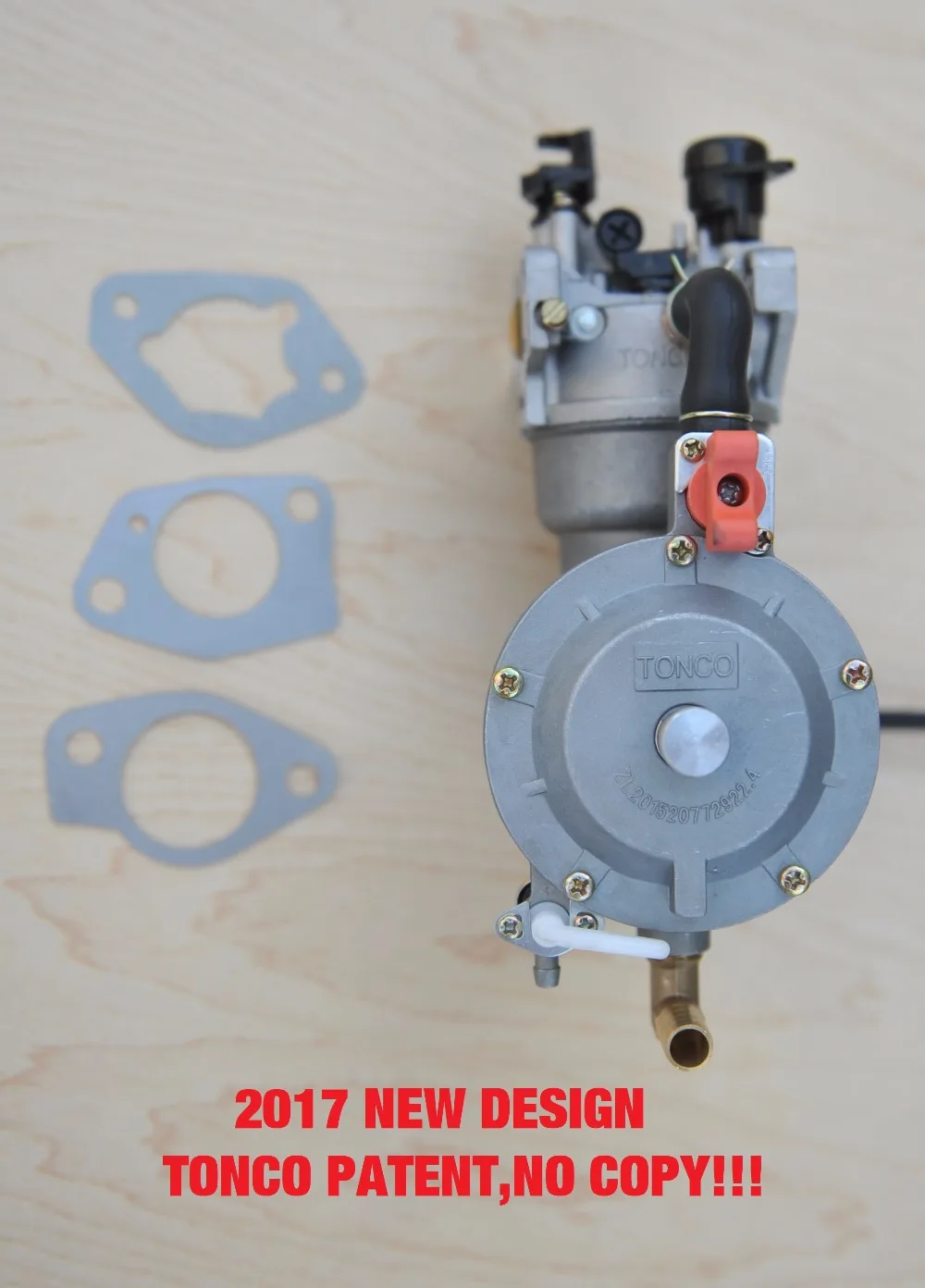 dual fuel carburetor with auto choke LPG NG propane conversion kit for