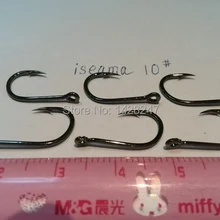 10#2000 шт./лот ISEAMA рыболовный крючок с кольцом Высокоуглеродистый колючий рыболовный крючок для ловли карпа пруда