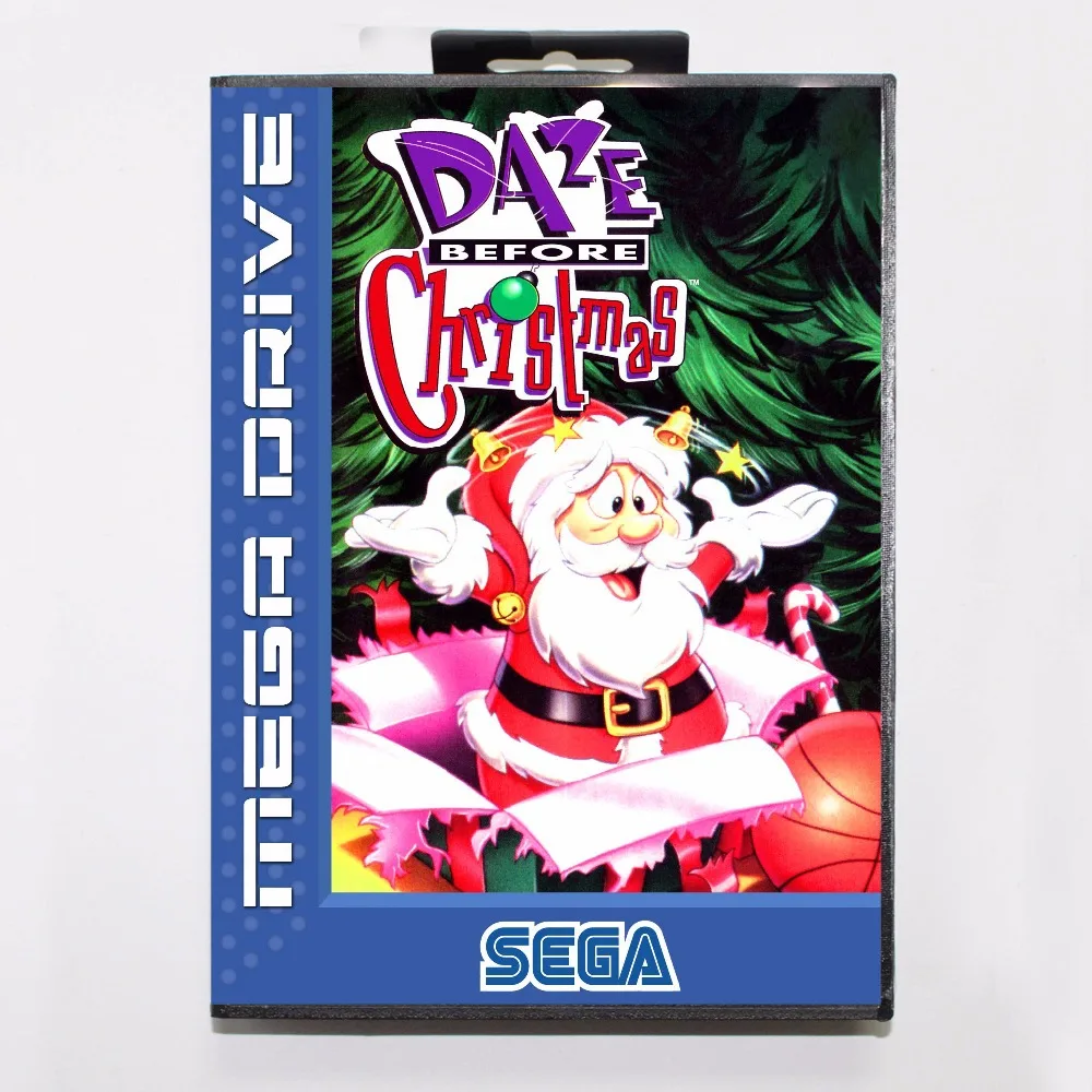

Daze Before Christmas 16 bit MD Game Card With Retail Box For Sega Mega Drive