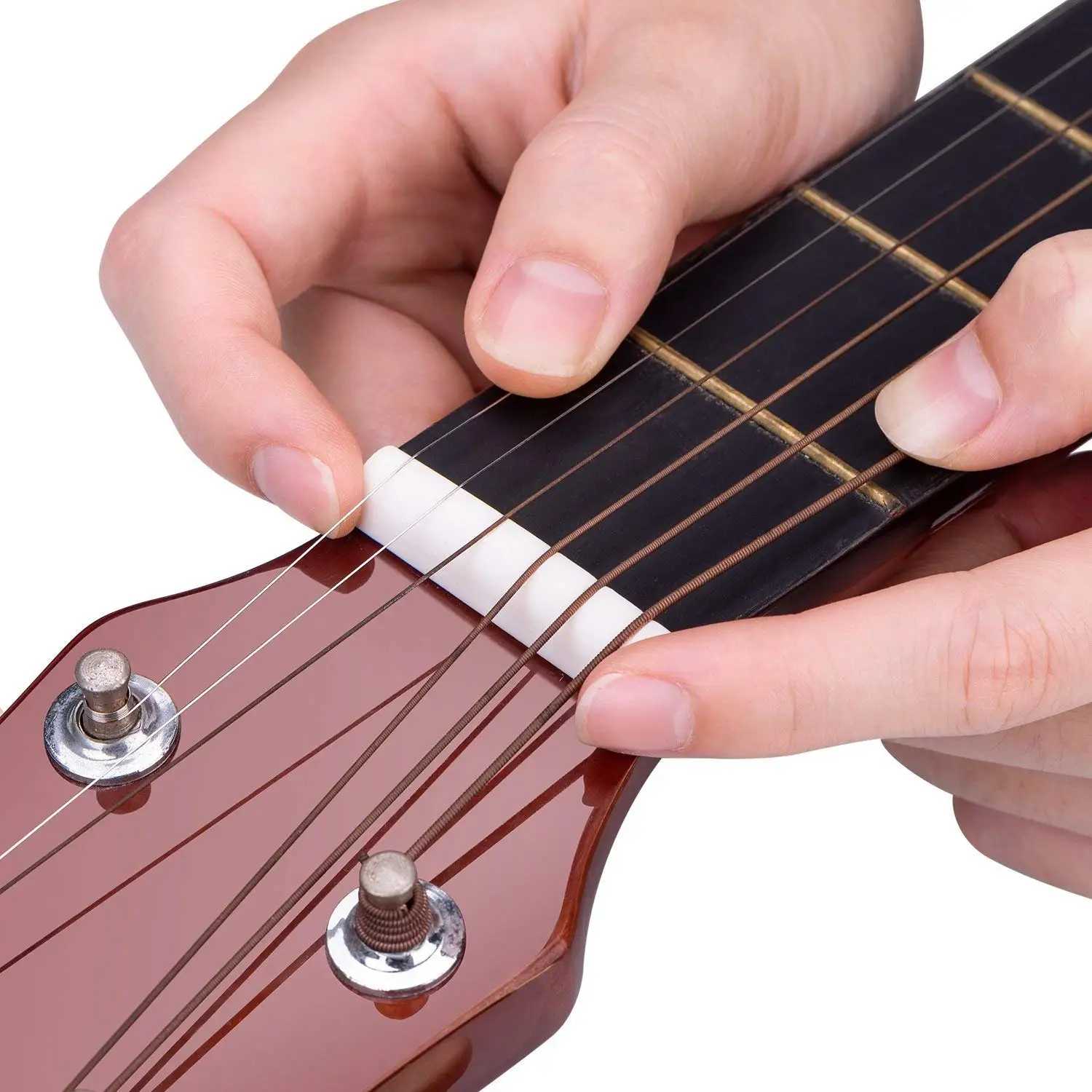 Комплект SEWS-3(6 шт.) гитарный порожек и акустическое седло моста из кости для 6 струн классической гитары