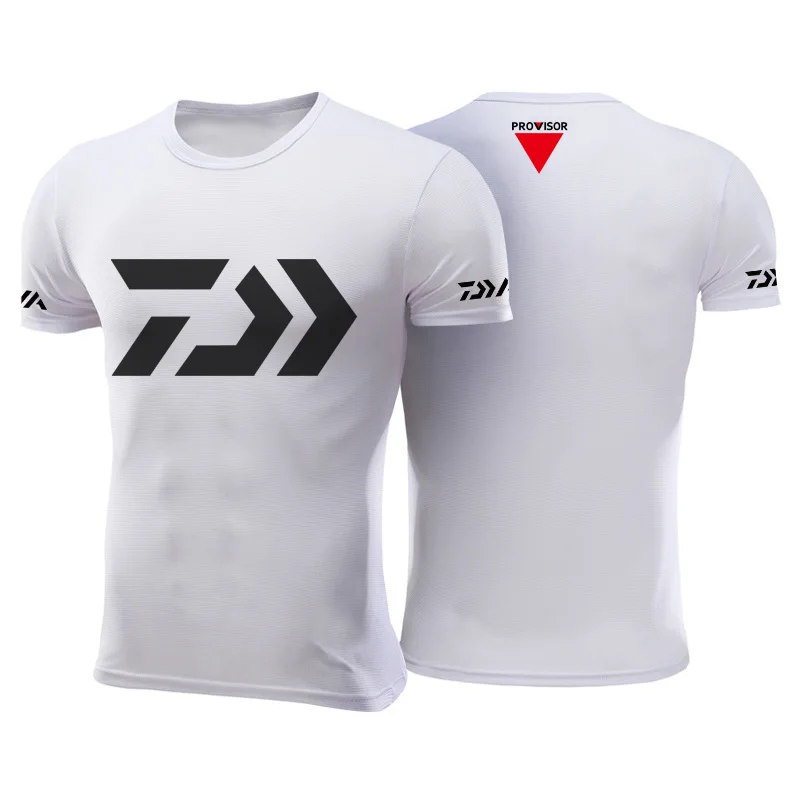 DAWA Short Sleeve Fishing Jerseys Quick Dry Fishing Clothing Cycling Jersey Large Size Anti-UV Outdoor Summer Fishing Shirt