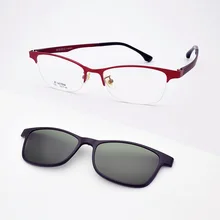 Очки оправа женские близорукость вино красные очки оправа розовые очки с магнитом поляризованные солнцезащитные очки фиолетовая оправа