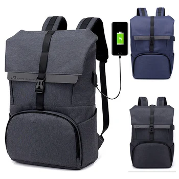

15 15.6 Inch with USB Interface Stylish Nylon Notebook Laptop Backpack Bags Case for Men Women Student