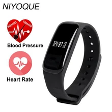 Niyoque Smart Band M8 Bluetooth 4.0 Presión arterial крови кислородом сердечной Monitores сна Monitores смарт-браслет для iOS и Android