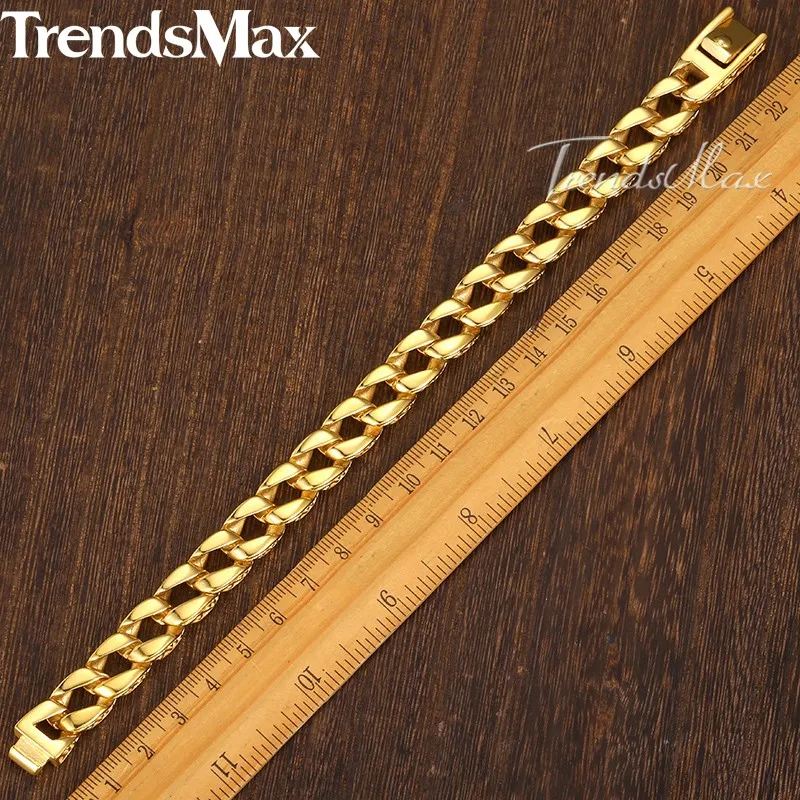 Trendsmax, модный,, золотой, нержавеющая сталь, очаровательный браслет для мужчин, Ретро стиль, тотем, мужские браслеты,, крутые, мужские ювелирные изделия, нарукавник HB324