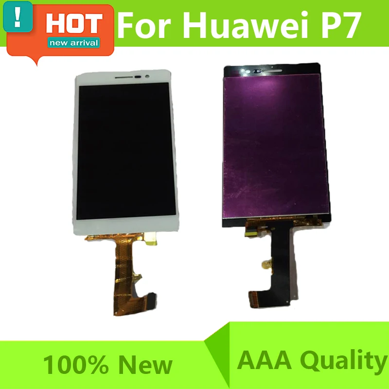 100% тестирование 5 &quotдюйма для Huawei P7 черный белый цвет мобильного телефона