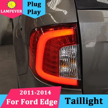 

Lampever Car Tail Light For Ford Edge Taillights 2011-2014 LED Tail Lamp Rear Lamp DRL+Brake+Park+Signal light edge Back light