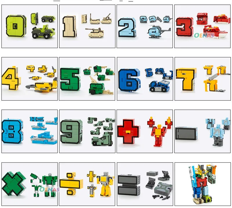 15 в 1 развивающие сборные строительные блоки GUDI фигурка Трансформация Роботы количество Деформация игрушки для детей