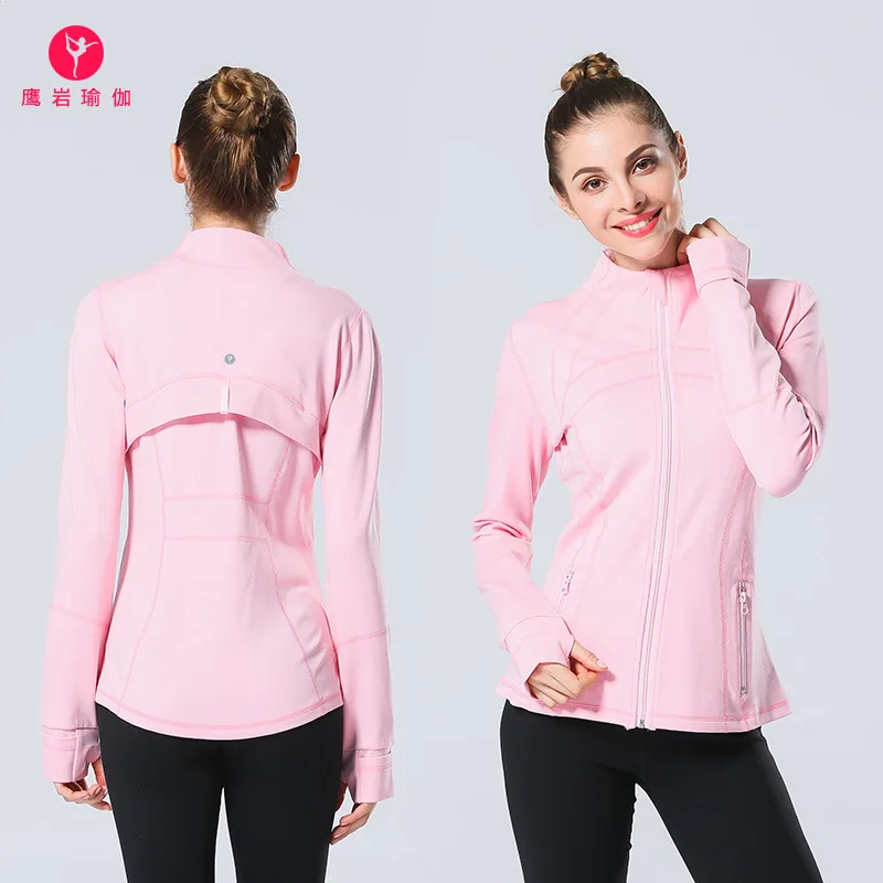 

woman Jacket Stand Lead Agleroc Quality Goods High-end Motion Jacket Bodybuilding Loose Coat Run Close Yoga Serve Woman