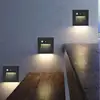 4PCS/Lot 3W Motion Sensor LED Stair Step Lights PIR Footlight Embedded Corner Wall Light Indoor Outdoor Floor Underground Lamp 6