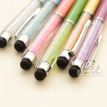 

Wholesale black ink screen touch pen for phone creative customized logo printing laser marking free