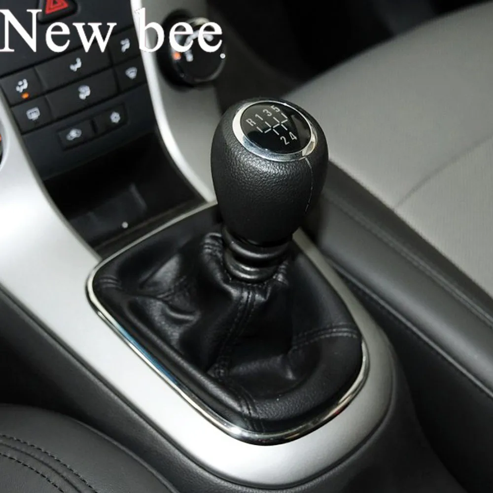 

Newbee 5 /6 Speed Car Gear Shift Knob Lever Stick Handle Boot Cover Case for Chevy Chevrolet Cruze 2008 2009 2010 2011 2012