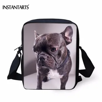 

INSTANTARTS Brand Design Women Mini Crossbody Bags Cute Animal French Bulldog Print Female Messenger Bag Casual Travel Handbags