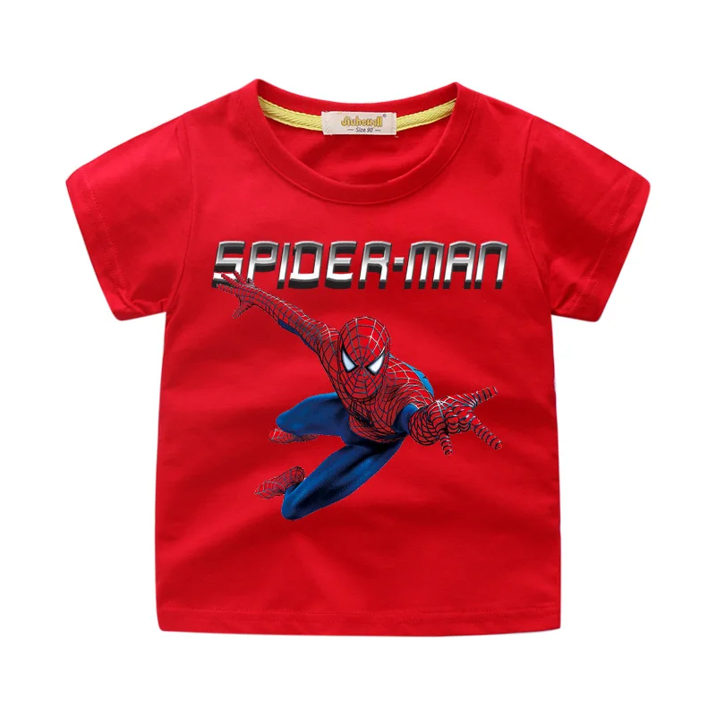1-11Y Kids Spiderman T-shirts Children Cartoon 3D Hero Print Tshirts Clothing Boy Girls Summer Cotton Short Sleeve Tee Top WJ208 (2)