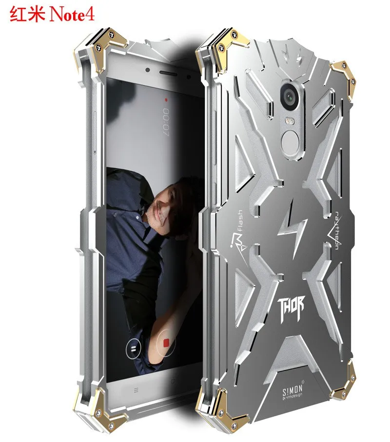 Metal Frame Anti-shock off case for Xiaomi Redmi Note 4 (3)