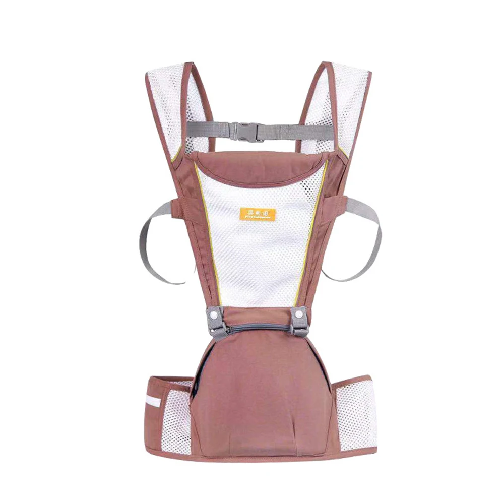 Дышащий передний Детский рюкзак-кенгуру, Удобный слинг, Регулируемый защитный рюкзак, новое поступление - Цвет: Красный