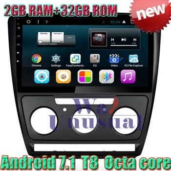 

WANUSUAL 10.1" Octa Core 32G 2G RAM Android 7.1 GPS Navigation For Skoda Octavia 2007 2008 2009 2010 2011 2012 2013 With BT WIFI