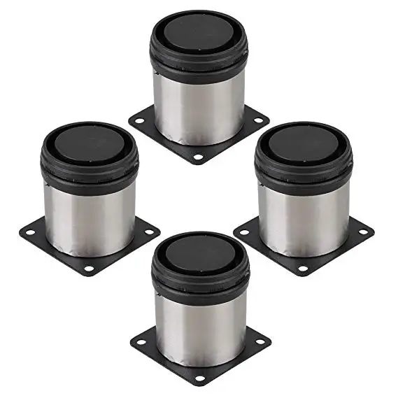 60mm-Stainless-Steel-Feet-Metal-Table-Legs-Furniture-Cabinet-Adjustable-Stand-Pack-of-4