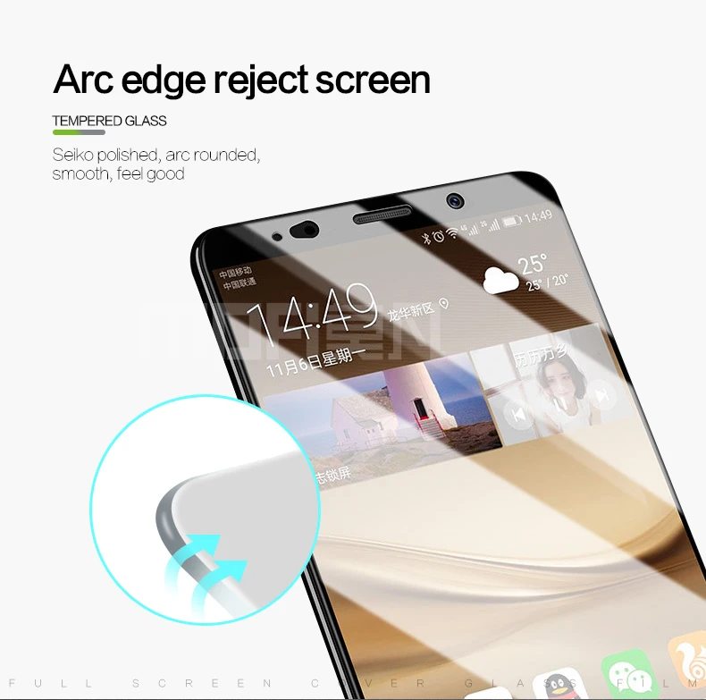 Huawei mate 10 pro стекло закаленное 3D полное покрытие экрана протектор huawei mate 10 pro стекло mate 10 pro MOFi закаленное стекло