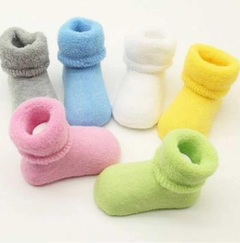 

Cotton Baby Socks Spring Winter Thicken Warm Newborn Baby Boy Girl Socks Infant Kids Anti Slip Floor Sock