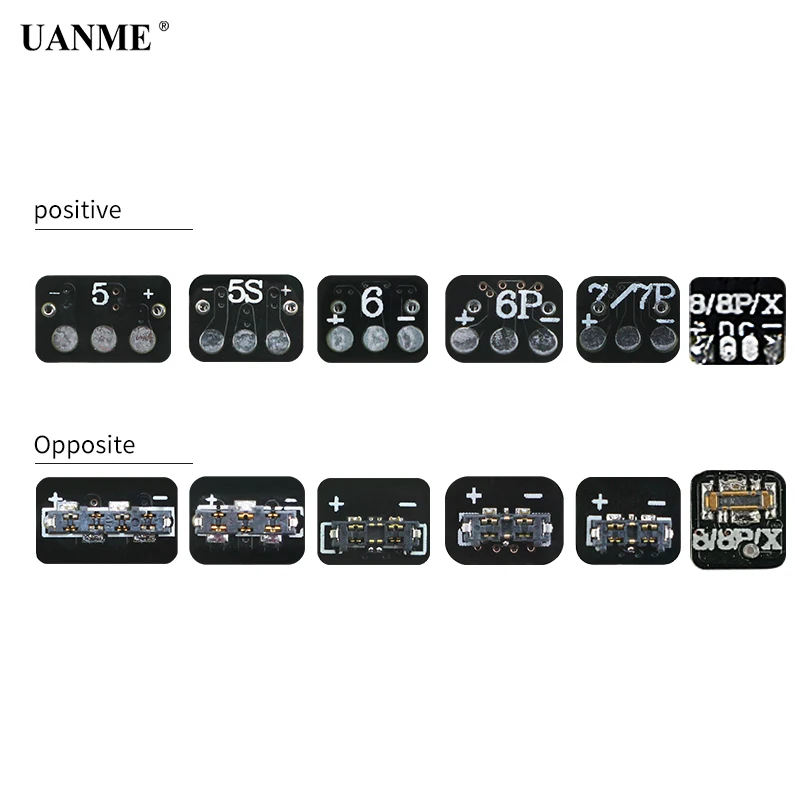 UANME DC источник питания телефон ток тест Conector доска для iPhone 5 5S SE 6G 6S Plus 7 7plus 8 8Plus X ремонт разъем инструменты