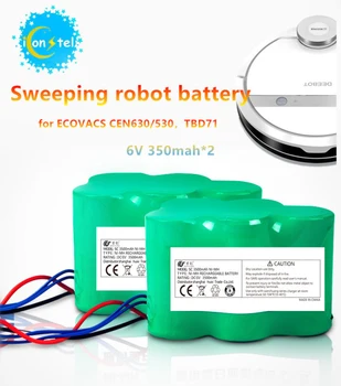 

ICL 2pcs/set for ECOVACS Sweeper Robot Battery pack 6V 3500mah CEN630/530 TBD71 Cleaner sweeping Robot ni-mh power batteries