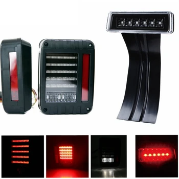 

For jeep 7 inch led headlight+ Mount Bracket + TailLight + Side Maker Light + Turn Signal Light +Third Brake Light + Fog Light