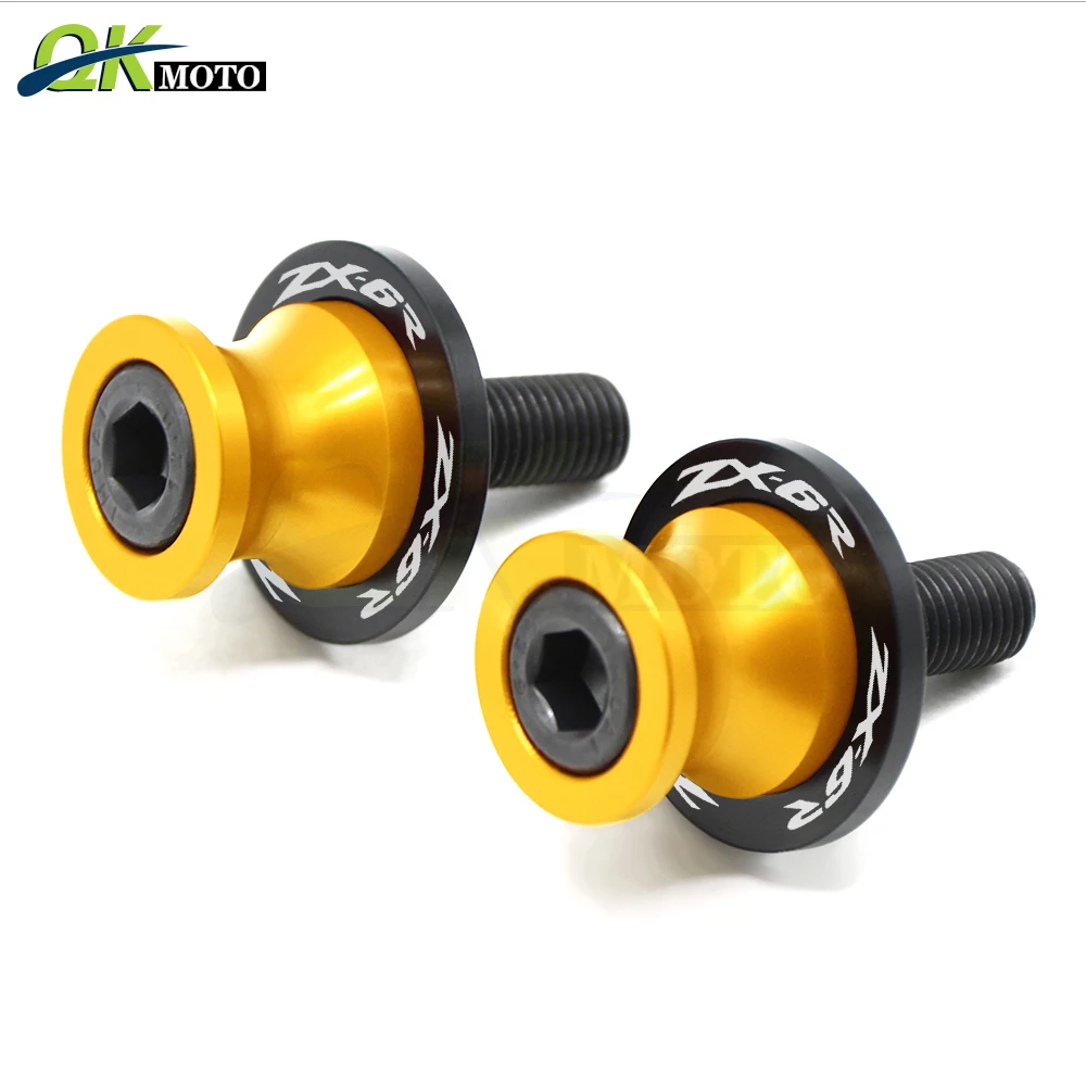 8MM Motorcycle Accessories Swingarm Slifers Spools Stand Bobbins Swing For Kawasaki ZX6R 636 2013 ZX 6R