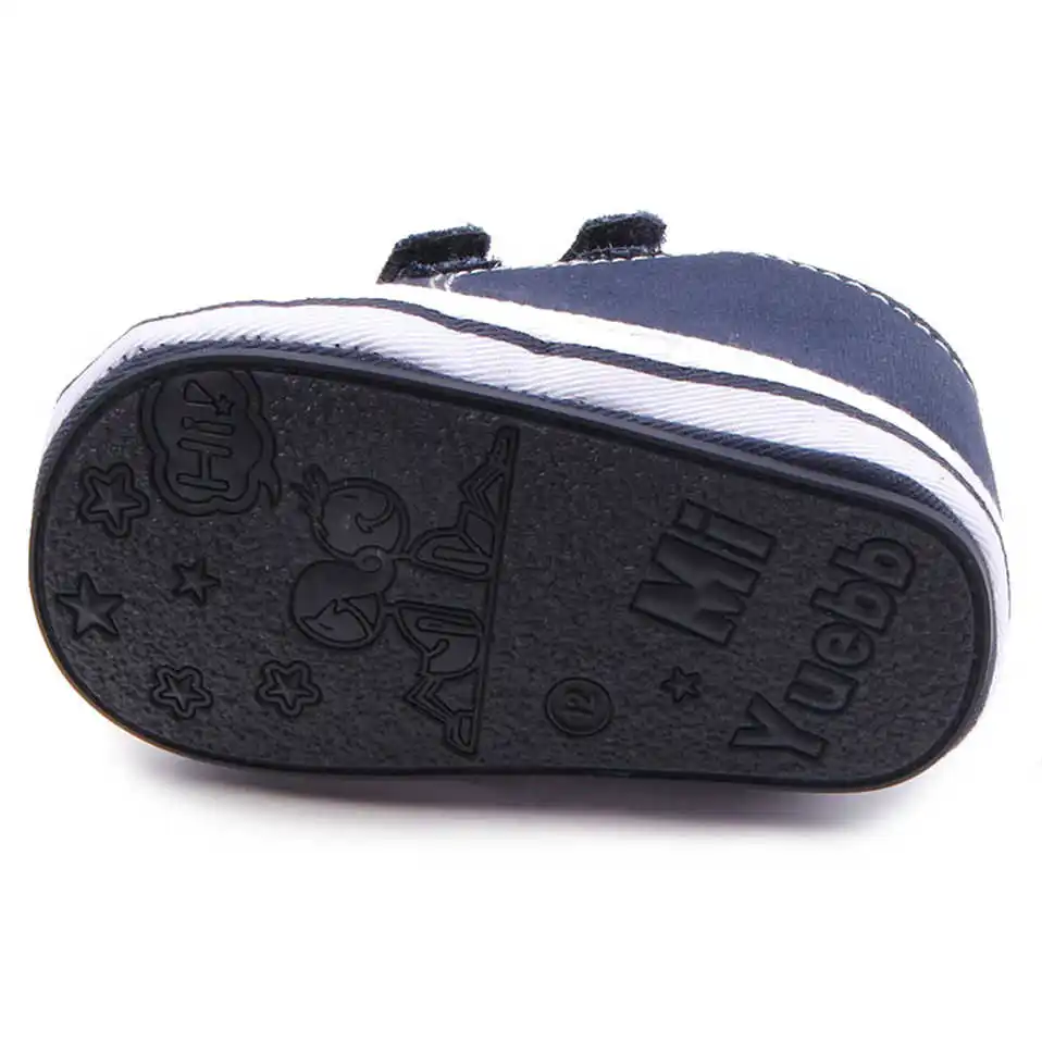 Новинка; парусиновая детская обувь с резиновой подошвой; сезон весна; однотонные; на липучке; для первых шагов; модные повседневные Мокасины для маленьких мальчиков и девочек; для малышей