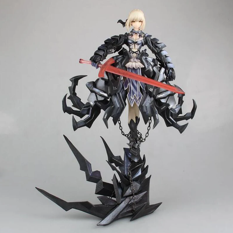 

Fate Stay Night Saber Huke anime painted action figure toy gifts with box 33cm cartoon adult collection decoration Y7493