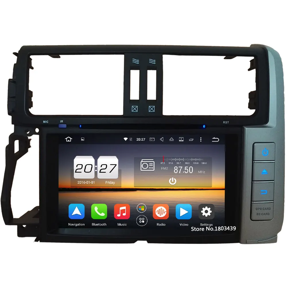 

WIFI Android 6.0 8" Octa Core 4GB RAM 4G DAB Car DVD Player Radio For Toyota Lander Cruiser Prado 150 2010-2013 GPS Navigation
