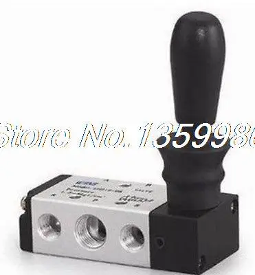 

1x 3 port 2 pos 1/4" BSP Normally Closed Hand Lever Pneumatic Valve Hand Return