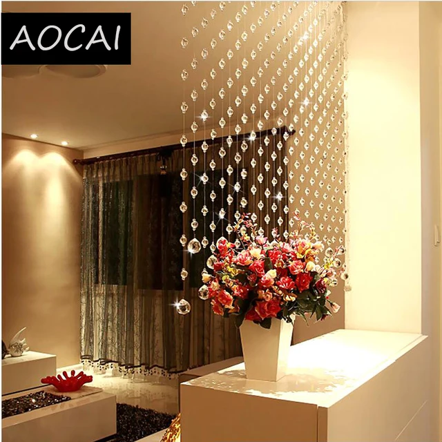 1 Square meter Crystal Beads Curtains for Living Room Luxury Crystal