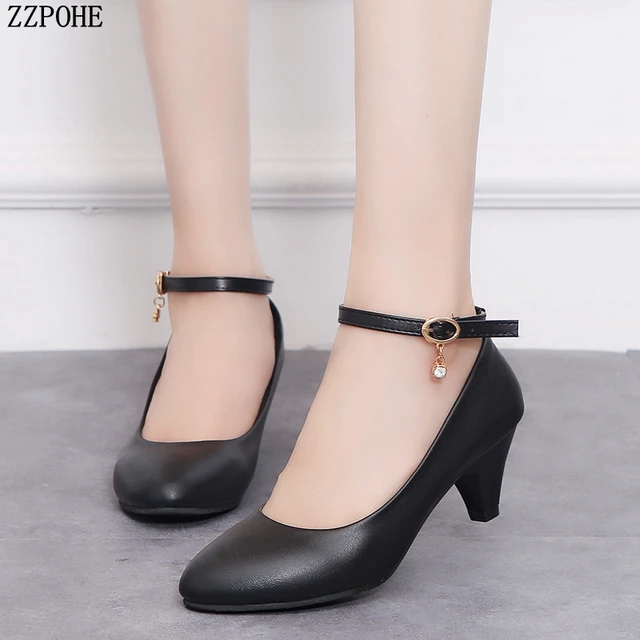 Zapatos de tacón alto a la moda para mujer, calzado de vestir oficina, de boda, envío gratis, primavera y otoño, _ - AliExpress Mobile