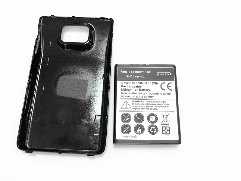 Аккумулятор i9100 для Samsung Galaxy S2 GT-i9100 запасная батарея 3500 мАч с черной задней