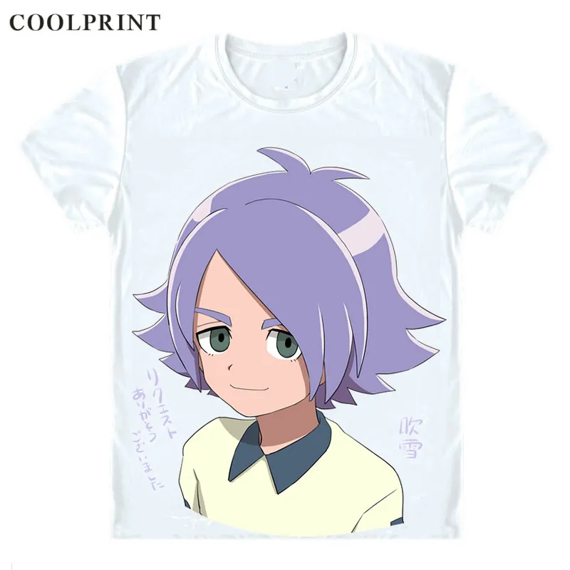 Coolprint Фубуки Широ футболка Inazuma Eleven Fubuki близнецов Для мужчин Повседневное футболка Премиум Футболка с принтом короткий рукав рубашки - Цвет: Style 1