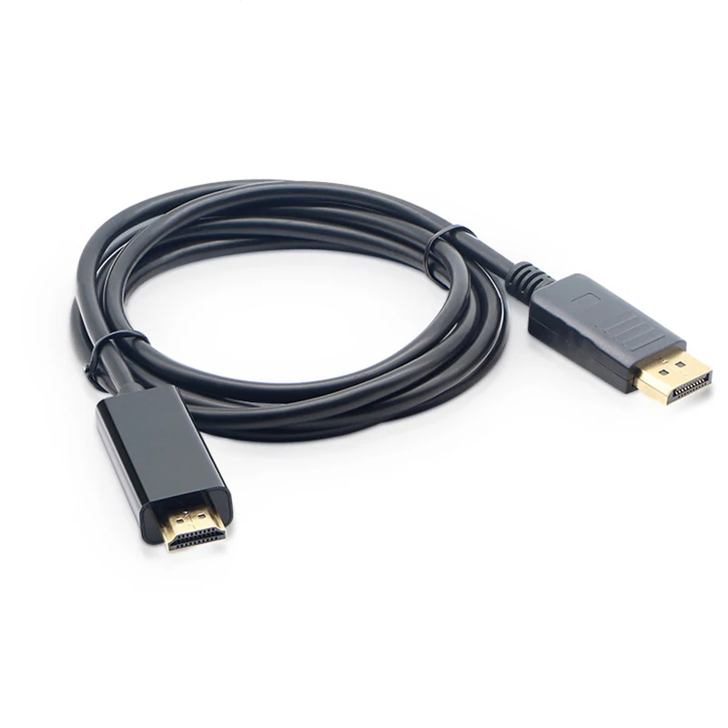 6ft 1.8M Display Port Displayport DP Male To HDMI Cable Adapter Converter for Apple Samsung PC Laptop HD Projector |