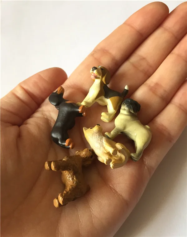 Cute Dogs Fridge Magnets PVC Toys Figures 5 Styles - 20