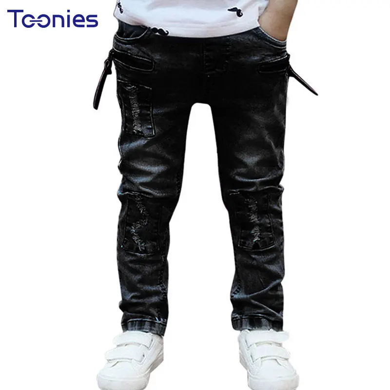 Ragazzi Neri Jeans Strappati Stretchiness Skinny Denim Pantaloni Moda Slim  Fit Jean Abbigliamento Per Bambini del Ragazzo Roupa Infantil Menino Bambini |jeans children|boy jeans kidsjeans kids boys - AliExpress
