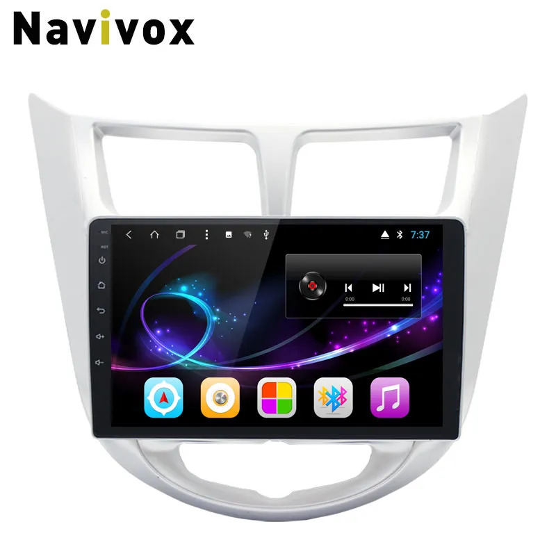 

Navivox 9'' 2din Android8.1.0 Car Stereo Audio 2G+32G GPS Navigation Player For Solaris Verna multimedia Radio player ips