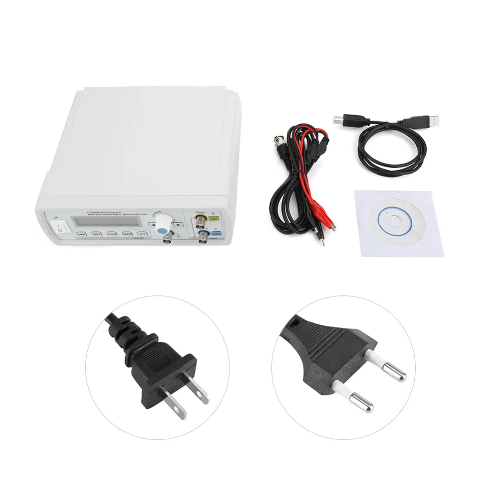 

1 Set Signal Generator FY3200S AC85-260V Digital DDS Dual-channel Arbitrary Function Signal Generator DDS Module