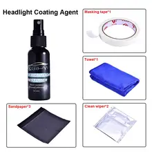 50 мл жидкие царапины 9 H твердость автомобильных фар агент восстановления покрытие агент
