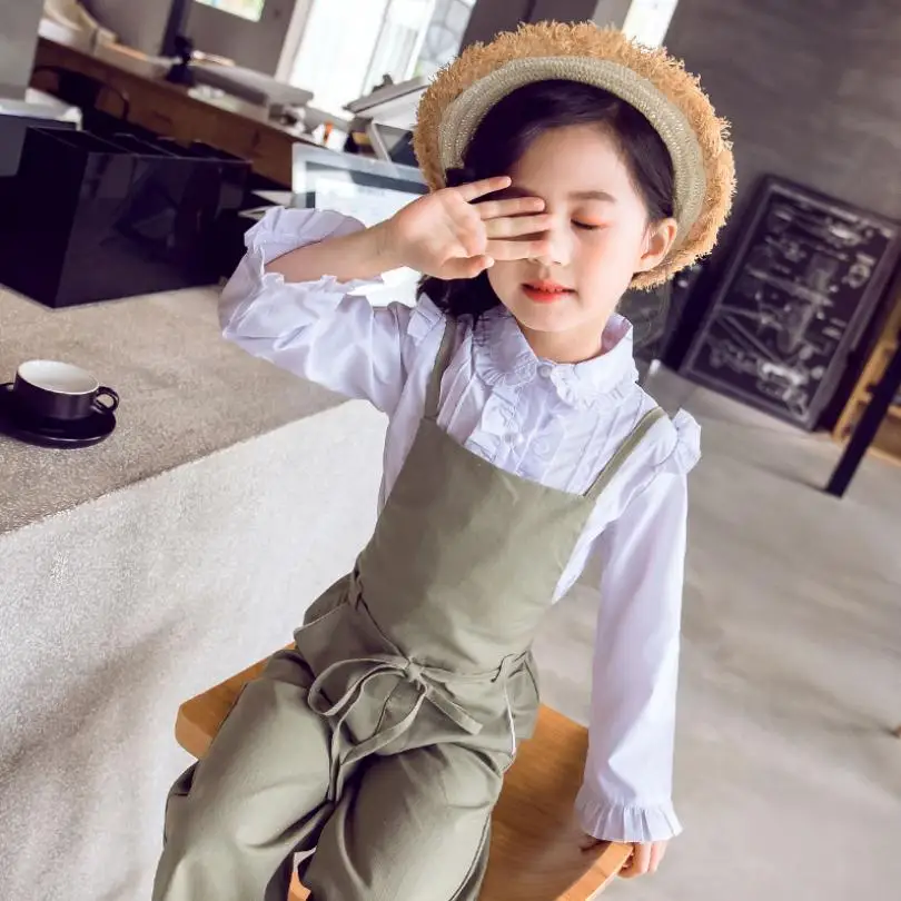 

Overalls for baby girls children casual bib pants 2019 Summer Solid color sling wide-leg pants kids clothes modis overalls Y1049