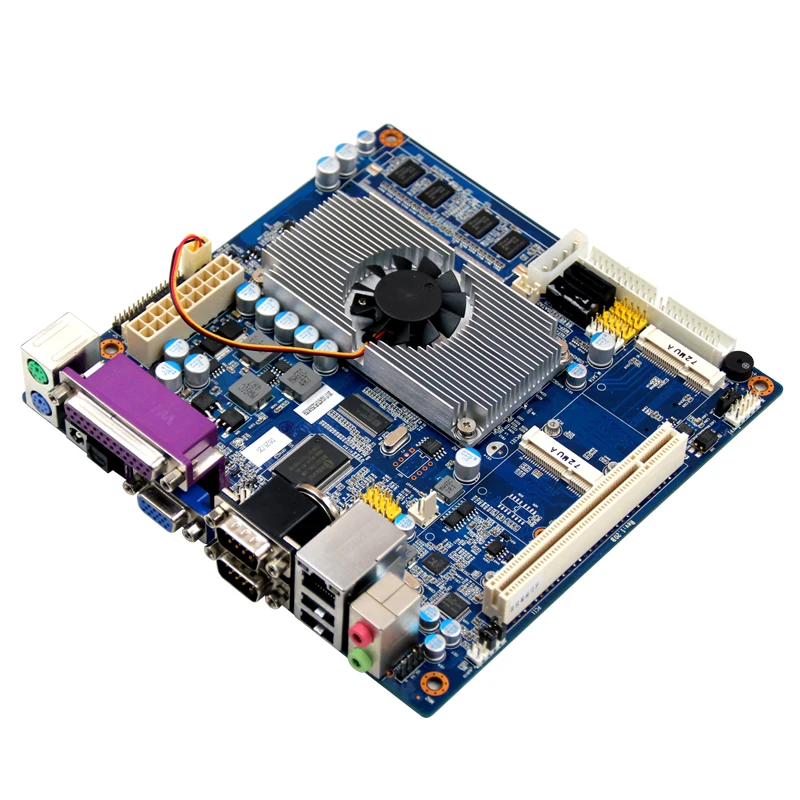 Embedded Mini itx motherbord with Intel Atom D525 CPU with onboard 2 GB